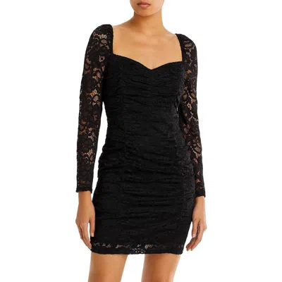 Sam Edelman Womens Lace Short Mini Dress In Black