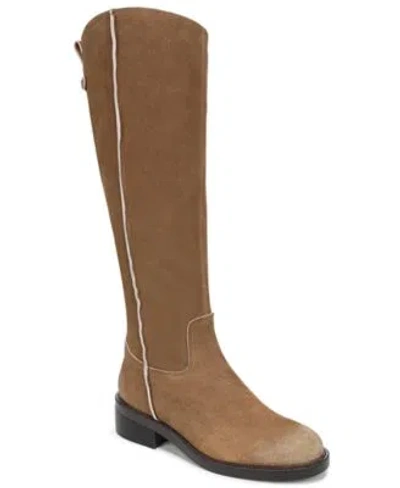 Sam Edelman Womens Meritt Zipper Tall Boots Regular Wide Calf In Brown