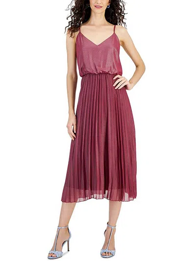 Sam Edelman Womens Metallic Midi Maxi Dress In White