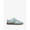 Sam Edelman Kallen Sneaker Coastal Blue Suede In Mid Blue