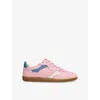 Sam Edelman Kallen Suede Trainers In Pink Comb