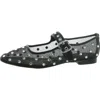 Sam Edelman Michaela Shine Womens Embellished Mesh Ballet Flats In Black
