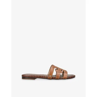 Sam Edelman Womens Tan Bay Leather Sandals Eur 39 / 6 Uk In Brown