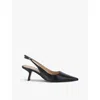 Sam Edelman Womens  Bianka Pointed-toe Leather Courts