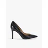 Sam Edelman Womens Hazel Pointed-toe Leather Courts Blac In Black