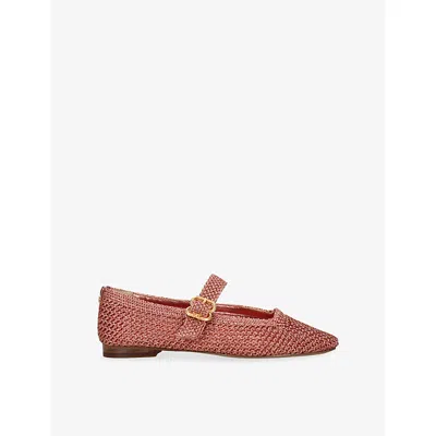 SAM EDELMAN WOMENS PALE PINK MICHAELA KNITTED BALLET FLATS EUR 39.5 / 6.5 UK