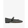 Sam Edelman Womens  Michaela Rhinestone-embellished Ballet Flats