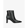 Sam Edelman Saige Ankle Bootie Black Leather In Black