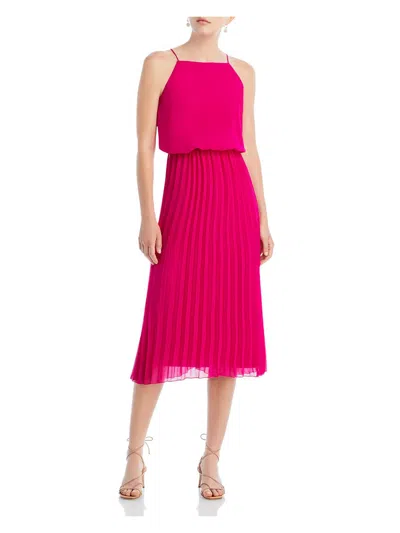 Sam Edelman Womens Sleeveless Polyester Midi Dress In Multi
