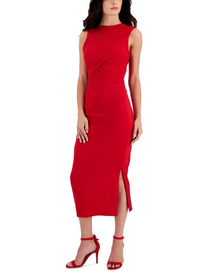 Sam Edelman Womens Slouchy Long Evening Dress In Red