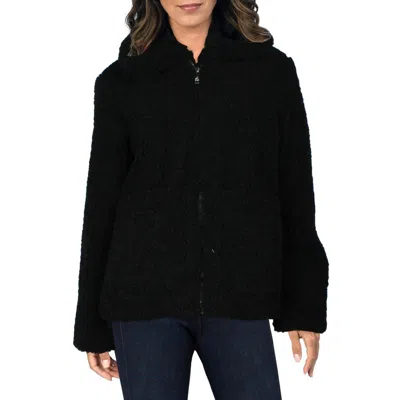 Sam Edelman Womens Textured Sherpa Teddy Coat