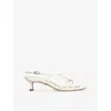 Sam Edelman Cressa Slingback Kitten Heel Sandal In White