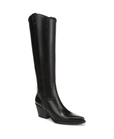 Sam Edelman Womens Wyatt Riding Boot Regular Wide Calf In Black