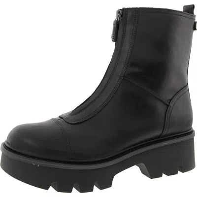 SAM EDELMAN WOMENS ZIPPER LEATHER COMBAT & LACE-UP BOOTS