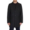 Sam Edelman Men's Single Breasted Wool Blend Top Coat In Charcoal