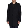 Sam Edelman Men's Single Breasted Wool Blend Top Coat In Midnight Blue