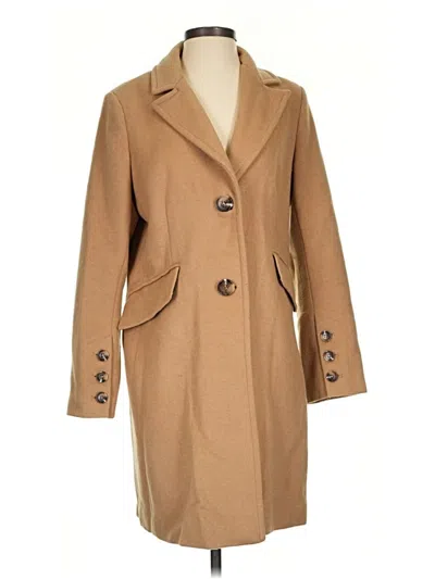 Pre-owned Sam Edelman Wool Coat In Tan