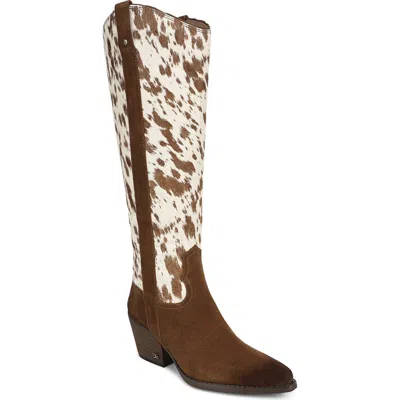 Sam Edelman Wyatt Knee High Western Boot In Brown