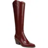Sam Edelman Wyatt Knee High Western Boot In Red