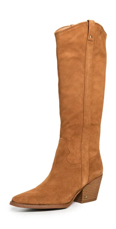 Sam Edelman Wyatt Western Tall Boots Frontier Brown