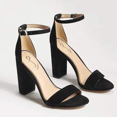Sam Edelman Yaro Block Heel Sandal Black Suede