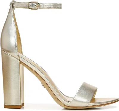 Sam Edelman Yaro E8511l2900 Sandals Women's Us 10.5 Silver Ankle Strap Khd685