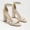 Sam Edelman Yaro Ec0236281 Sandal Women's Us 10 Ivory Leather Ankle Strap Khd878 In White