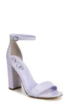 Sam Edelman Yaro Sandal Women's Misty Lilac Leather Ankle Strap Rhs5362 In Purple