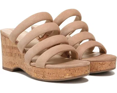 Sam Edelman Yuki I5517l2200 Sandals Womens Us 9 Caramel Cutout Wedge Heel Khd311 In Beige