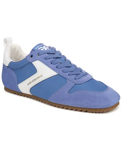 Sam Edelman Zaria Lace Up Sneaker Blue Breeze Suede