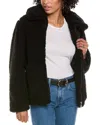 Sam Edelman Faux Fur Jacket In Black