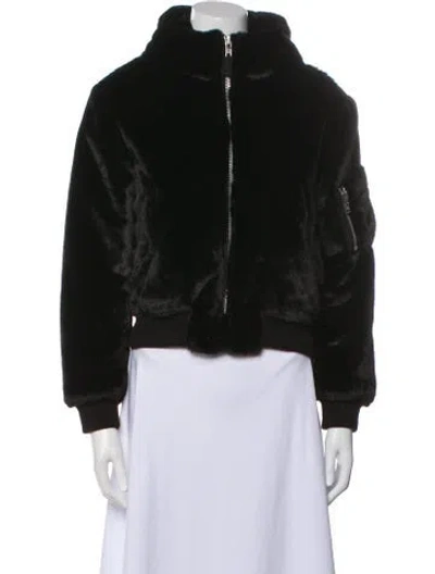 Pre-owned Sam Faux Fur Jacket W/ Tags In Black