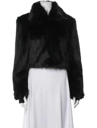 Pre-owned Sam Faux Fur Jacket W/ Tags In Black