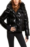 Sam . Freestyle Water Resistant Down Puffer Coat In Black