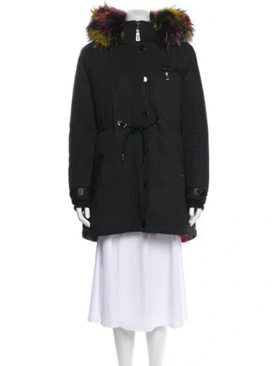 Pre-owned Sam Fur Coat In Black