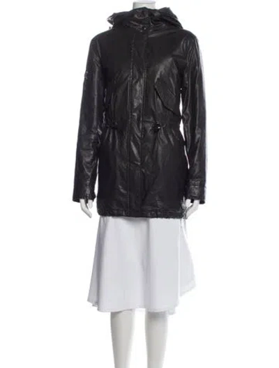 Pre-owned Sam Fur Coat In Gray