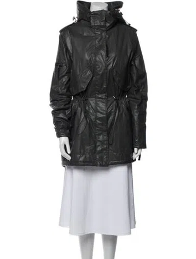 Pre-owned Sam Fur Coat In Gray