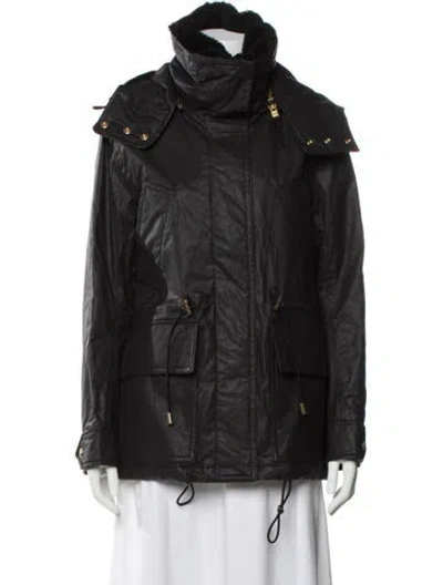 Pre-owned Sam Fur Coat W/ Tags In Black