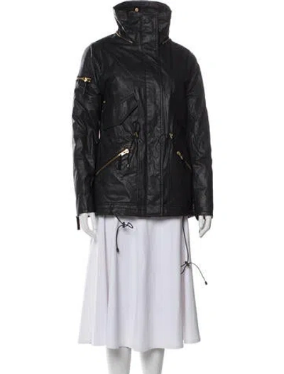 Pre-owned Sam Fur Jacket In Black