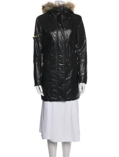 Pre-owned Sam Fur Jacket In Black