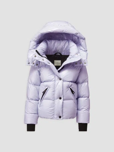 Sam Girl's Little Girl's & Girl's Elsa Down Puffer Jacket In Lavender