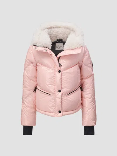 Sam Girl's Little Girl's & Girl's Leora Puffer Down Jacket In Pink