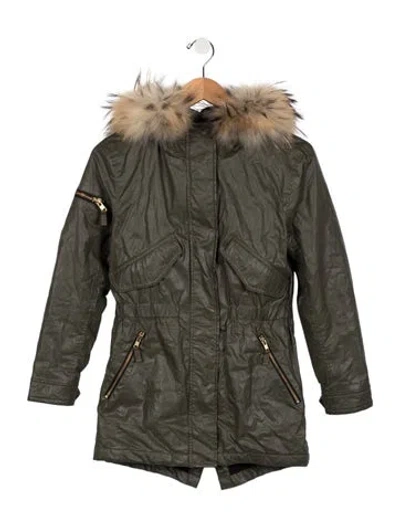 Pre-owned Sam Kids' Girls' Coat In Neutrals