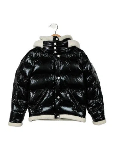 Pre-owned Sam Kids' Girls' Down Jacket In Black