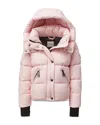 Sam Girls' Elsa Matte Hooded Down Jacket - Little Kid In Baby Pink