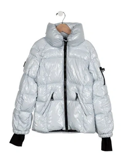 Pre-owned Sam Kids' Girls' Puffer Down Jacket In Blue