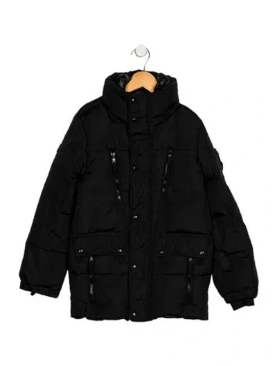 Pre-owned Sam Kids' Girls' Utility Jacket In Black