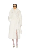 Sam Goldie Maxi Coat In White