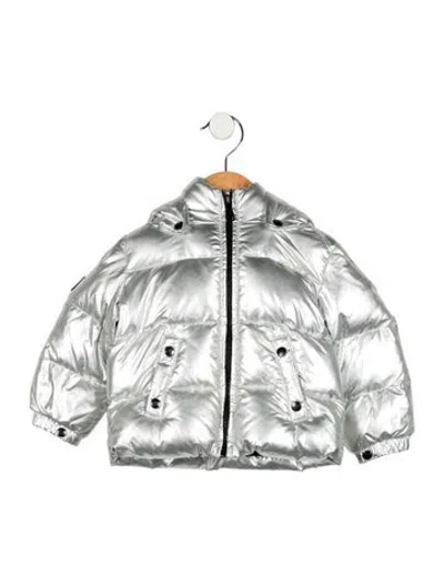 Pre-owned Sam Babies' Infants' Puffer Down Jacket In Silver