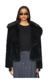 Sam Josie 23 Faux Fur Jacket In Black